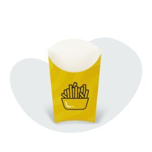 Contenedor Papas Grande Amarillo