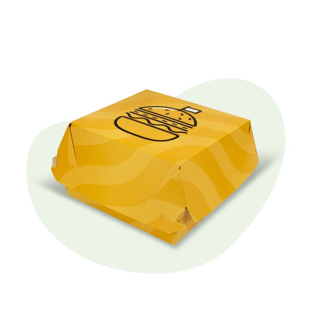 Contenedor Hamburguesa Amarillo