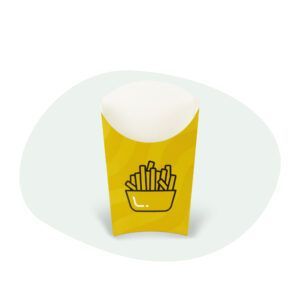 Contenedor Papas Mediano Amarillo