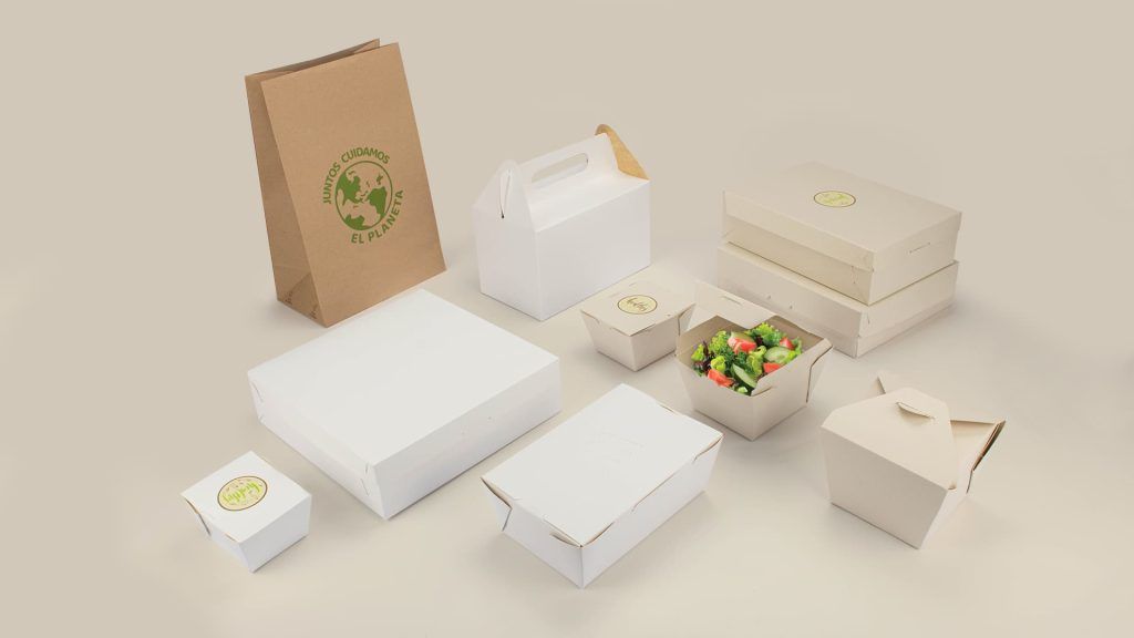 Diferentes tipos de empaques biodegradables