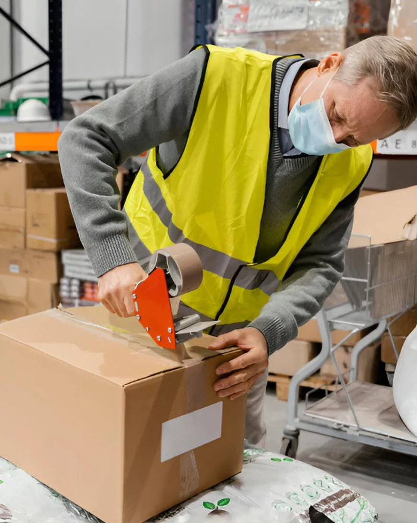 logística de empaques etiquetado