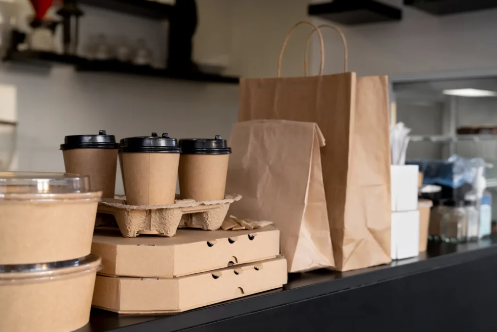 empaques para cafeterías con accesorios biodegradables