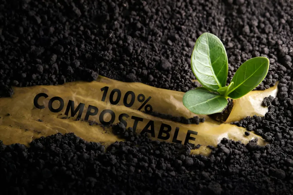 Bolsas de empaques de algas marinas biodegradables compostable